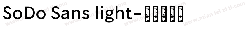 SoDo Sans light字体转换